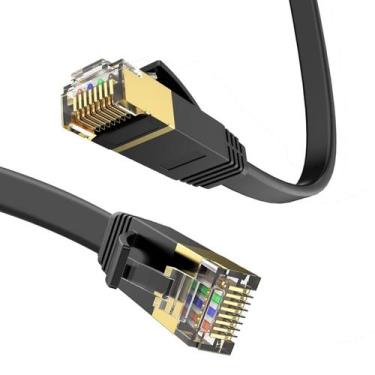 Imagem de Cabo Ethernet LEKVKM Cat 6 15m RJ45 250MHz 1Gbps Preto
