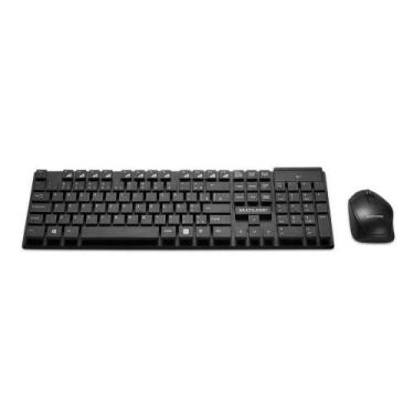 Imagem de Teclado e Mouse sem Fio USB TC251 Multilaser, Preto