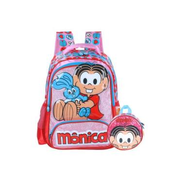 Imagem de Kit Turma da Monica Mochila Costas + Lancheira, Un