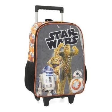 Imagem de Mochila Star Wars Rodinhas Original Infantil Escolar Grande - Luxcel