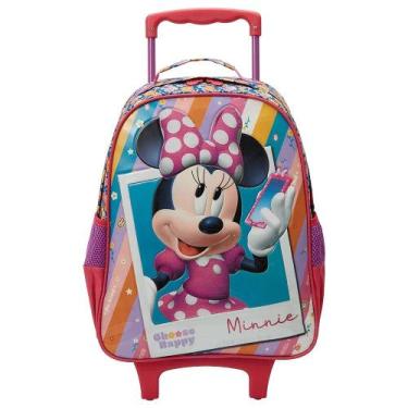 Imagem de Mochila de Rodinhas Escolar 16 Minnie Celular
