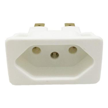 Imagem de 25 Tomada Fêmea Branca 3 Pinos 10a Embutir Painel Aparelho Margirius 