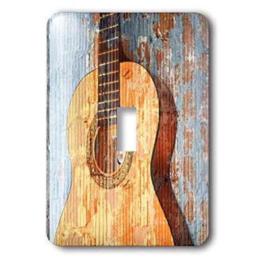 Imagem de 3dRose Interruptor de alternância de instrumentos musicais vintage para guitarra lsp_29238_1, multicolorido