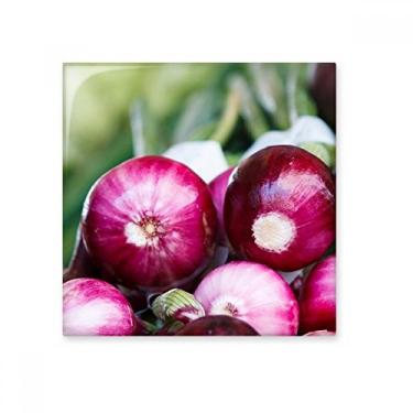 Imagem de Picture Fresh Temperado Vageable Cebola Cerâmica Decalque Brilhante Pedra Adorna Tijolo Vitrificado
