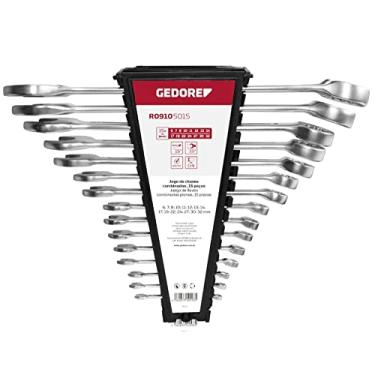 Imagem de Jogo de Chave Combinada 15 Peças 6mm a 32mm Gedore Red