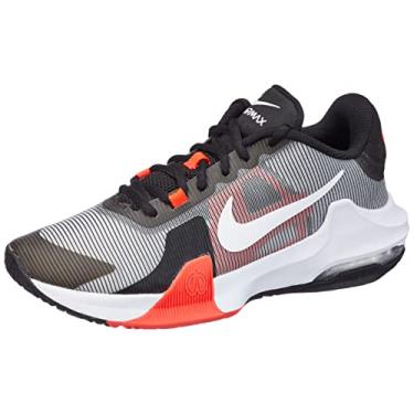 Imagem de Nike Tênis masculino Air Max Impact 4 preto/branco-carmesim brilhante (DM1124 002), Preto/branco-carmesim brilhante, 14