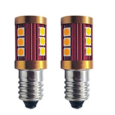 Imagem de Ruiandsion 2 lâmpadas de LED E10 amarelas, âmbar, 10 – 30 V 3030 12SMD, lâmpadas de substituição para lanterna de farol