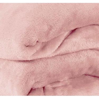 Imagem de Cobertor Manta em Microfibra Macia e Aveludada - Solteiro Casal e Queen (Rosa, Casal)