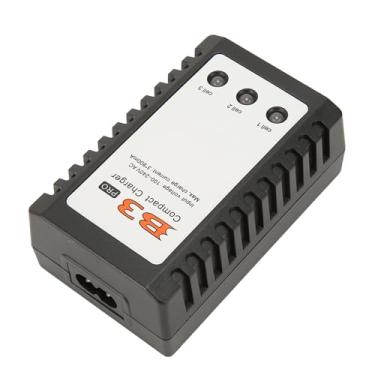Imagem de Carregador de Bateria LiPo, Carregador de Equilíbrio 2S 3S ABS Shell Dual Color LED Desempenho Estável 100-240V Porta Separada Circuito de Alta Precisão para Drone RC (Plugue dos