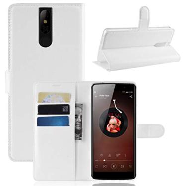 Imagem de LEAGOO Power 5 Capa, carteira flip de couro PU premium com compartimento para cartão, suporte e fecho magnético [capa interior à prova de choque de TPU] Compatível com LEAGOO Power 5