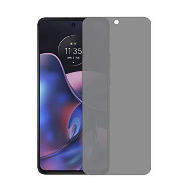 Imagem de UPONEW Película protetora de tela de vidro temperado para Motorola Edge 2022 – [2 unidades] Protetor de tela de vidro temperado antiespionagem para Motorola Moto Edge 2022