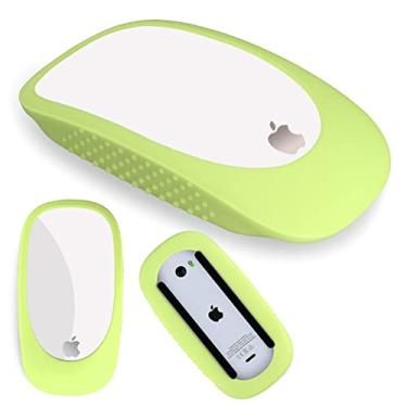 Imagem de AKSHFETH Protetor de silicone para Apple Magic Mouse, capa para mouse iMac - antiqueda, verde brilhante