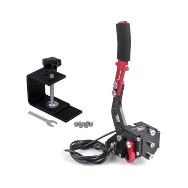Imagem de ZHSYMX USB Handbrake for 16Bit SIM PC Racing Games, Compatible with G27 G29 G920 G923 T500 T300 Simulate Linear Handbrake With Fixing Clip（Only PC System） Black