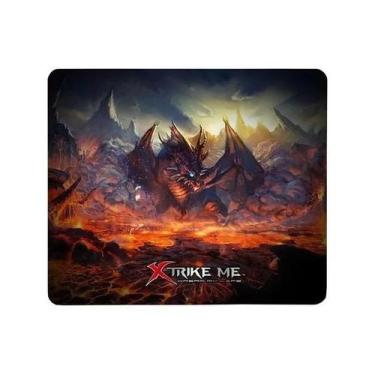 Imagem de Mouse Pad XTRIKE ME MP-002 de borracha e tecido Dragon 270mm x 320mm x