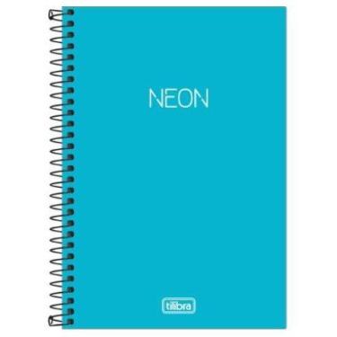 Imagem de Caderno capa neon azul 80f 302540 - Tilibra