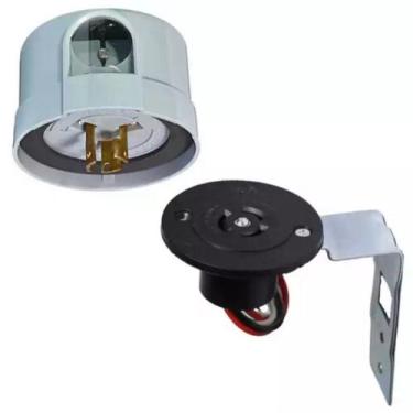 Imagem de Relé Fotocelula Eletrônico Bivolt 127/220V + Base (Tomada) 10A/220V - 