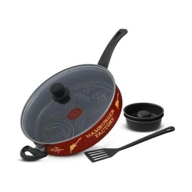 Imagem de Kit Hamburguer Factory Rochedo Rock in Rio com Frigideira e Acessórios