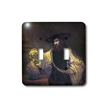 Imagem de 3dRose LLC lsp_130175_2 Aristóteles contemplando o busto de Homer por Rembrandt interruptor duplo