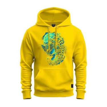 Imagem de Moletom Canguru Premium Unissex Estampado Cavalo Marinho Bolado - Supr