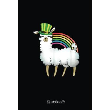 Imagem de Llama St Patricks Day Notebook Rainbow Leprechaun Hat Kids: Notebook for Women & Men 6 X 9 inch,110 pages Diary St Patrick's Day Leprechaun Shamrock ... St Patrick's Day Gift For Friends Family.
