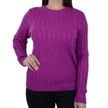 Imagem de Blusa Feminina Facinelli By Mooncity Tricot Violeta - 651108-Feminino