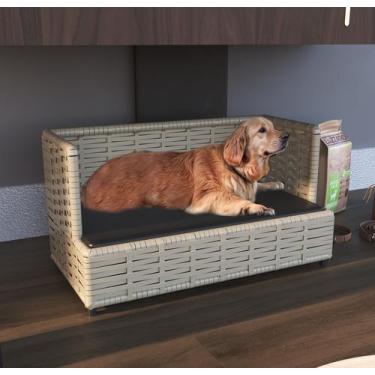 Imagem de Sofá Caminha Pets Comfort Retangular Estofamento Impermeável  Junco Ar