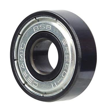 Imagem de Alta Precisão, Velocidade Rápida, Rolos de Skate de Rolos de Cerâmica Preta Com 6 Bolas, Resistência à Prova de Ferrugem, Resistência à Corrosão, Vida útil Longa, Retentor de