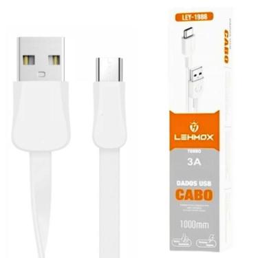 Imagem de Cabo Carregador 2 Metros Compatível com Motorola E4 / Micro USB V8 - L