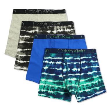 Imagem de Cueca boxer masculina Calvin Klein, tamanho g, pacote com 4