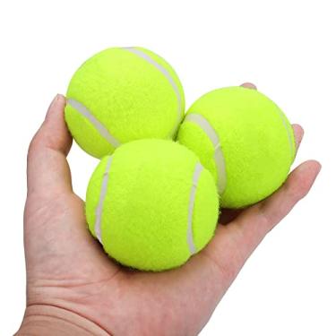 Imagem de Bola de Tênis de Treinamento Competitivo, 3 Pcs de Alta Elasticidade para a Prática de Tênis, Adequada para Treinamento de Animais de Estimação