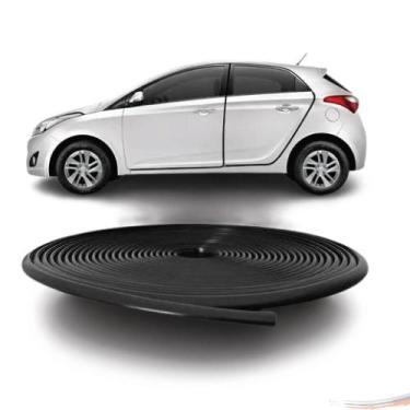 Imagem de Protetor Mini Borda De Porta Todos Veículos 7x10mm 10m Preta F103 - Un