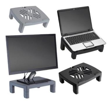 Imagem de Suporte Ajustável Para Computador Ou Notebook Preto Maxcril Waleu