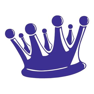 Imagem de Adesivo Decorativo Coroa King Carro moto Capacete Parede Notebook (AZUL MARINHO, 40x53,3cm)