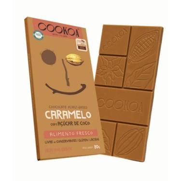 Imagem de Barra De Chocolate Caramelo Cookoa 80g