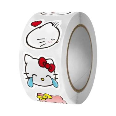 Imagem de Kawaii Sanrio Olá Kitty Melodia Kuromi Cinnamoroll Decalques De Bagage