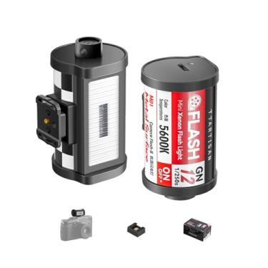 Imagem de TTARTISAN Luz de flash M01 para câmera, mini flash Speedlite para câmera Hot Shoe, flash xenon leve com 4 níveis de potência GN12 5600K ± 200K para câmera retrô compacta Canon Fuji, Sony, Nikon (1)