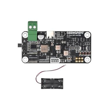 Imagem de Fonte de alimentação ininterrupta para série Raspberry Pi Zero, saída estável de 5V, carregamento solar (5V – 24V), monitoramento Ba-ttery via I2C, indicadores LED, placa de expansão UPS de baixa