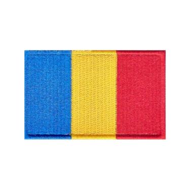 Imagem de Ruoming Ruoming 1 peça bandeira nacional 4 adesivos de ferro, 8 x 5 cm, adesivos bordados para roupas, bolsas (Romênia)