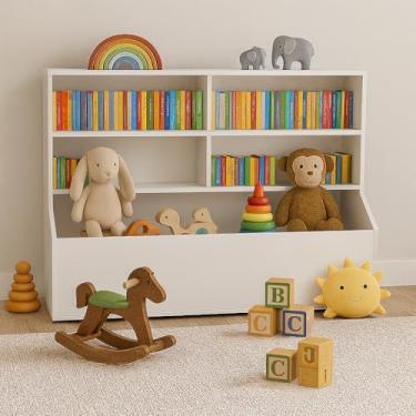 Imagem de Organizador de Brinquedos e Livreiro Casal Multifuncional