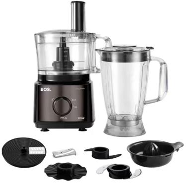 Imagem de Multiprocessador 7X1 Liquidificador Eos 900W 2 Velocidades Black 220V