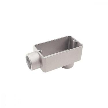 Imagem de Condulete fixo 1.1/2" tipo "LB" - com tampa / sem rosca / sem pintura 