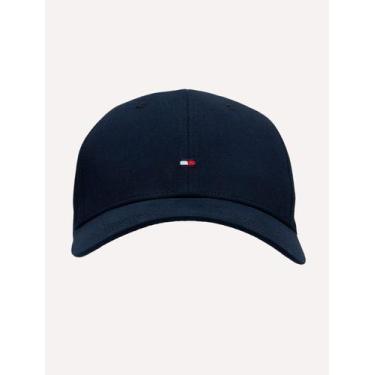 Imagem de Boné Tommy Hilfiger Masculino Classic Cap Flag Tape Azul Marinho, UN