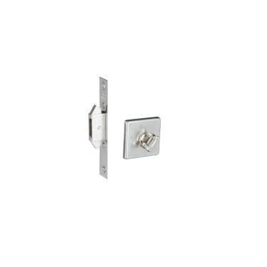 Imagem de Fechadura Porta Correr Banheiro Wc Pado Inox Escovado Trava