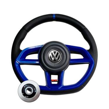 Imagem de Volante Volkswagen Gol G5 G6 Saveiro Voyage Fox Golf Polo - Compatível
