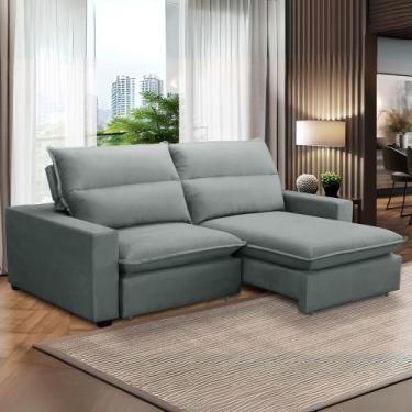 Imagem de Sofa Retratil Reclinavel 2 Lugares 2m Andreza Veludo Lansof - Lansof B