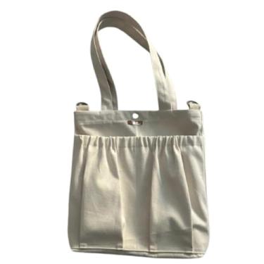 Imagem de Bolsa em lona unissex escola trabalho passeio dia a dia (cru)