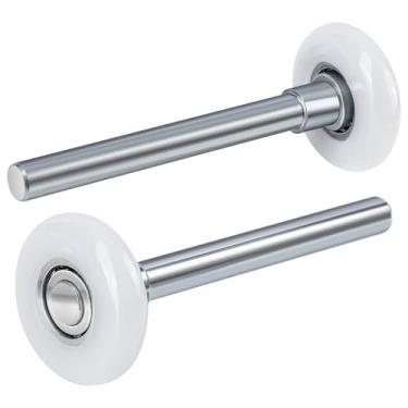 Imagem de HNYYZL Rolos de porta de garagem Rolo de nylon de 4,6 cm, haste de aço carbono de 10 cm, ultra silencioso e suave (10 cm - 2 peças)
