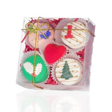 Imagem de Caixas de padaria JCXGRVC, pacote com 50 unidades, totalmente transpar