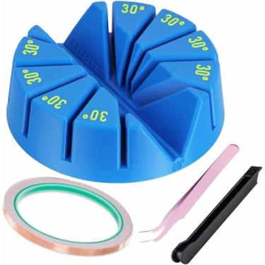 Imagem de Gabarito de solda de vitral 30, azul