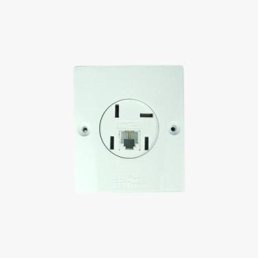 Imagem de Conjunto Tomada de Telefone Padrão Telebrás/Americano de Sobrepor Mill